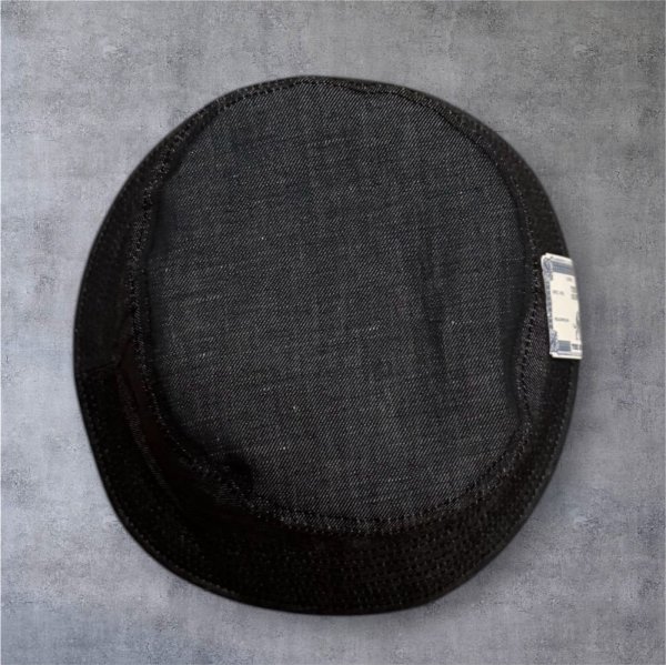 画像3: THE H.W.DOG&CO. エイチダブリュードッグ　CHMBRAY TRUCKER HAT　BLACK (3)