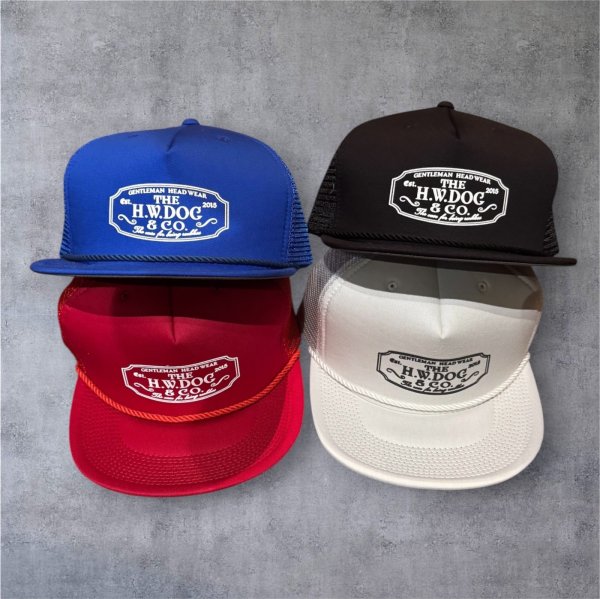 画像1: THE H.W.DOG&CO　MESH TRUCKER CAP  Red  Blue  Black　White (1)