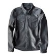 画像2: FINE CREEK&CO/ファインクリークアンドコーHank シープスキンウェスタンシャツ BLACK (2)