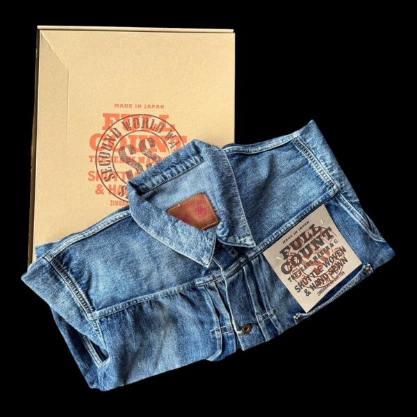 画像1: FULL COUNT フルカウント　S2107SSHW　WWII　Model Denim Jacket  11.5oz ファーストタイプデニムジャケット (1)