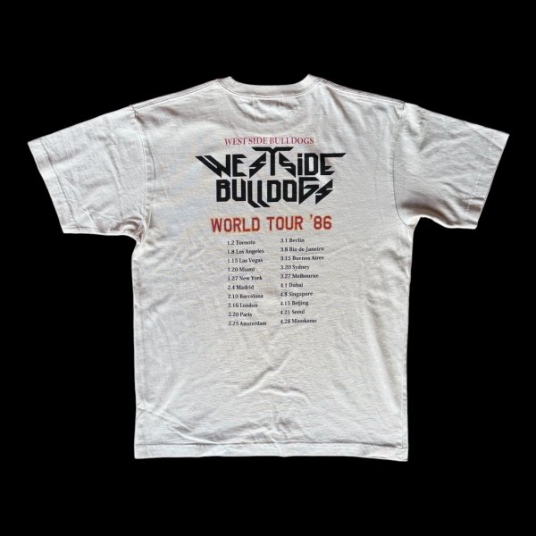 画像4: WEST SIDE BULLDOGS　ウエストサイドブルドッグス　TOUR TEE　ECRU　 (4)