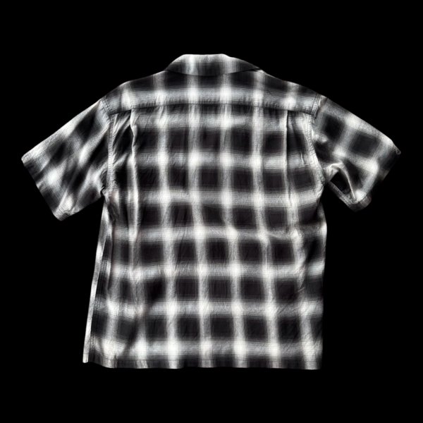 画像3: CUSHMAN クッシュマン　 OMBRE CHECK SHIRT    BLACK/WHITE (3)