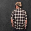 画像6: CUSHMAN クッシュマン　 OMBRE CHECK SHIRT    BLACK/WHITE (6)