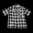 画像2: CUSHMAN クッシュマン　 OMBRE CHECK SHIRT    BLACK/WHITE (2)