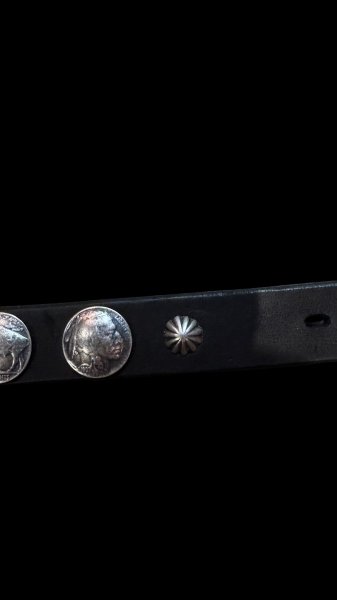 画像5: VintageWorks ヴィンテージワークス　ウエスタンベルト　コンチョ　ＢＬＡＣＫ (5)
