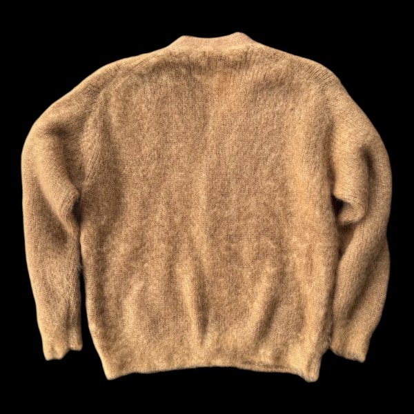 画像4: FULL COUNT フルカウント　Kid Mohair Cardigan  Black　Lit BROWN (4)