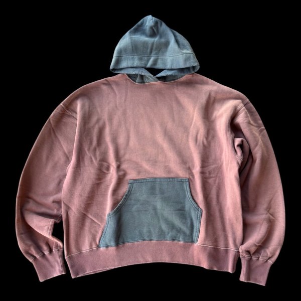 画像3: FULL COUNTフルカウントFading Sweat Hoodie  BORDEAUX/BLACK (3)