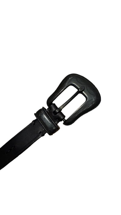 画像1: VintageWorks ヴィンテージワークス　ウエスタンベルト　ブラックバックル　　ＢＬＡＣＫ