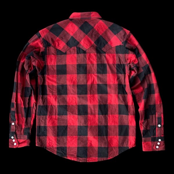 画像3: ＣＵＳＨＭＡＮ　クッシュマン　BUFFALO CHECK WESTERN SHIRT　ネルウエスタンシャツ　 (3)