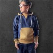 画像21: CUSHMAN(クッシュマン）TWO TONE SWEAT PARKA  後付けフードツートンカラー (21)