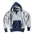 画像7: CUSHMAN(クッシュマン）TWO TONE SWEAT PARKA  後付けフードツートンカラー (7)