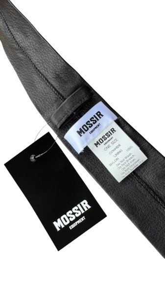 画像6: FINE CREEK  MOSSIR  CORRECT　ウォッシャブルレザー　ネクタイ　　BLACK (6)
