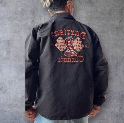 画像1: STUDO D' ARTISAN COACH JACKET ステュディオ.ダ.ルチザン コーチジャケット BLACK