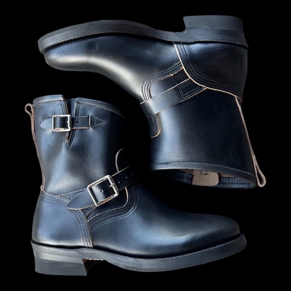 画像2: MAKERSメイカーズ　HORSE ENGINEER　SHORT 　CXL  BLACK  (2)