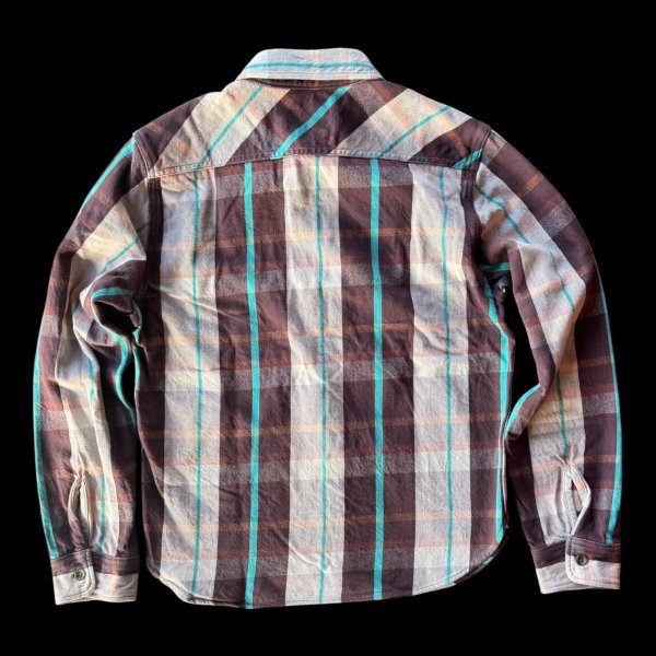 画像4: JELADOジェラード Unionworkers Shirts(ユニオンワーカーズシャツ) ショート丈  チェスナット (4)