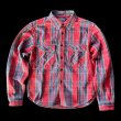 画像3: JELADOジェラード Unionworkers Shirts(ユニオンワーカーズシャツ) ショート丈  トマトレッド (3)