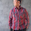 画像1: JELADOジェラード Unionworkers Shirts(ユニオンワーカーズシャツ) ショート丈  トマトレッド (1)