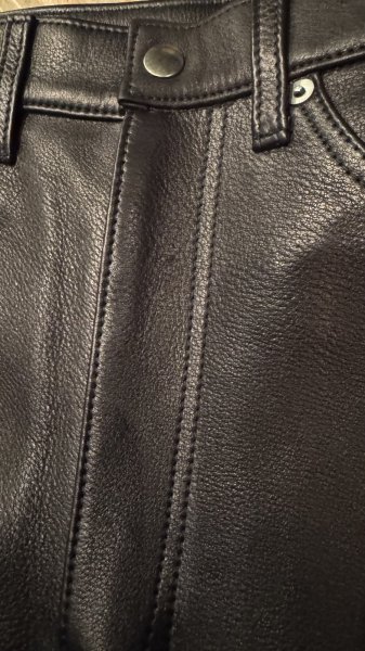 画像8: BOOTES    HOCK  　PIPED STEM TYPE　ウォッシャブルレザーパンツ　　BLACK (8)