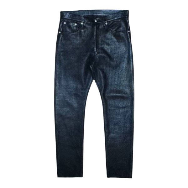画像2: BOOTES  HOOV  TAPERED TYPE　ウォッシャブルレザーパンツ　　BLACK (2)