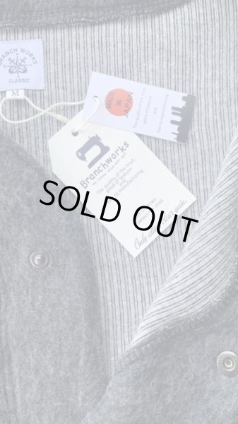 画像3: BranchWorks ブランチワークス  コットンウールカーディガン CHARCOAL (3)