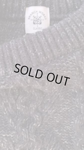 画像3: BranchWorks ブランチワークス　　クルケーブルーニット　CHARCOAL (3)