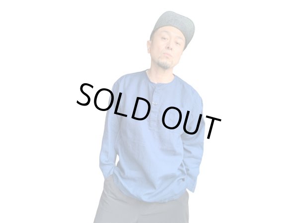 画像5: CUSHMANクッシュマン シャツ  LINEN SLEEPING SHIRTSリネンスリーピングシャツ Navyネイビー (5)