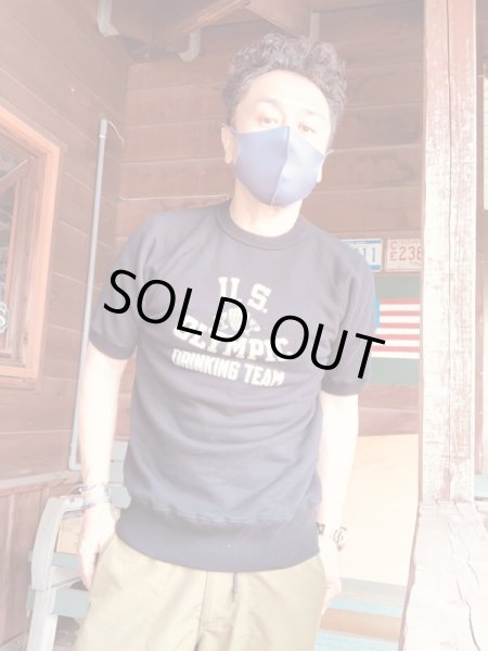 画像6: CUSHMAN(クッシュマン)MINI PILE SWEAT TEE 半袖スウェットBLACK (6)