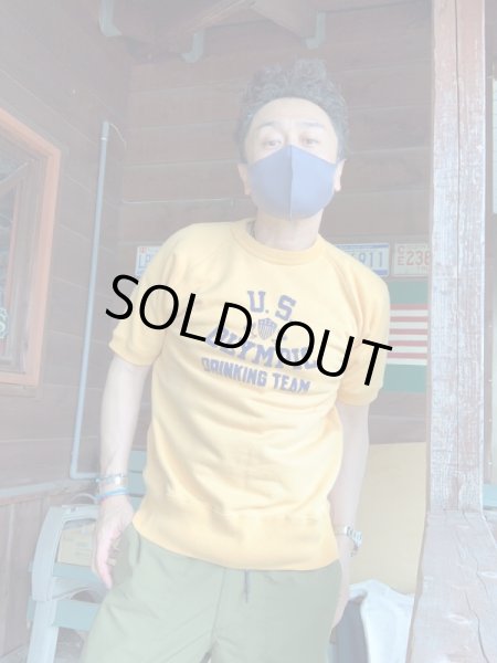 画像6: CUSHMAN(クッシュマン)MINI PILE SWEAT TEE 半袖スウェットGOLD (6)