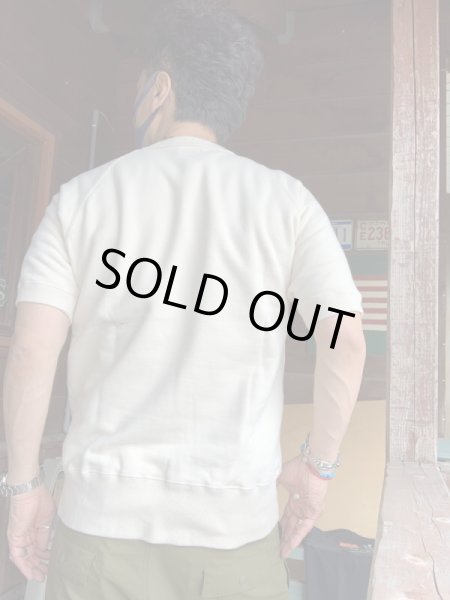 画像7: CUSHMAN(クッシュマン)MINI PILE SWEAT TEE 半袖スウェットVANILLA (7)