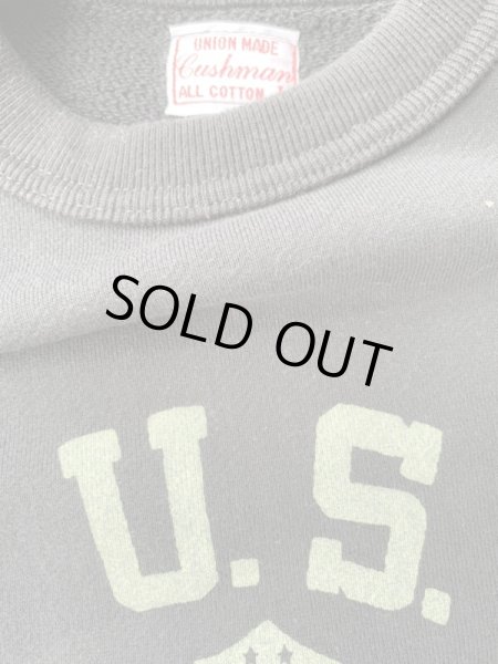 画像4: CUSHMAN(クッシュマン)MINI PILE SWEAT TEE 半袖スウェットBLACK (4)