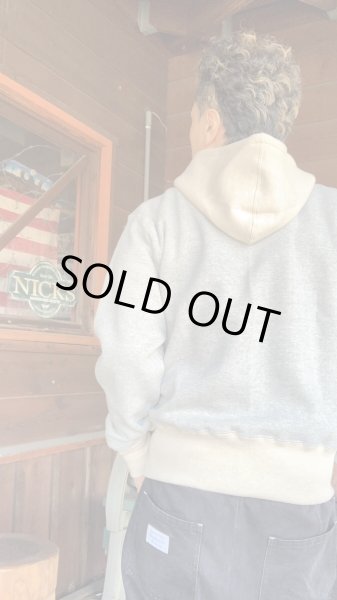 画像8: CUSHMAN(クッシュマン）TWO TONE SWEAT PARKA  ミックスグレー／ミックスベージュ (8)