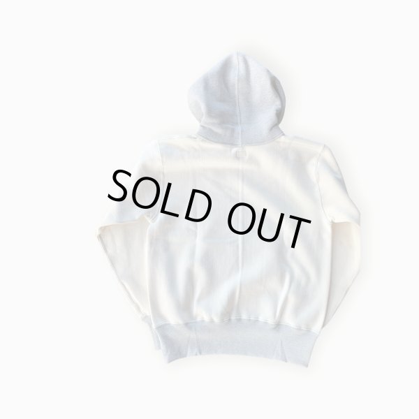 画像2: CUSHMAN(クッシュマン)TWO TONE SWEAT PARKA  クリーム/ミックスグレー (2)