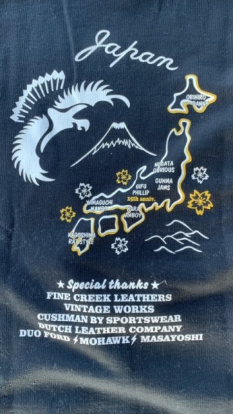 画像3: 66 25th Anniv. Cushman   25周年記念クッシュマン トリムスウェット BLACK ブラック (3)