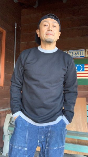 画像9: 66 25th Anniv. Cushman   25周年記念クッシュマン トリムスウェット BLACK ブラック (9)