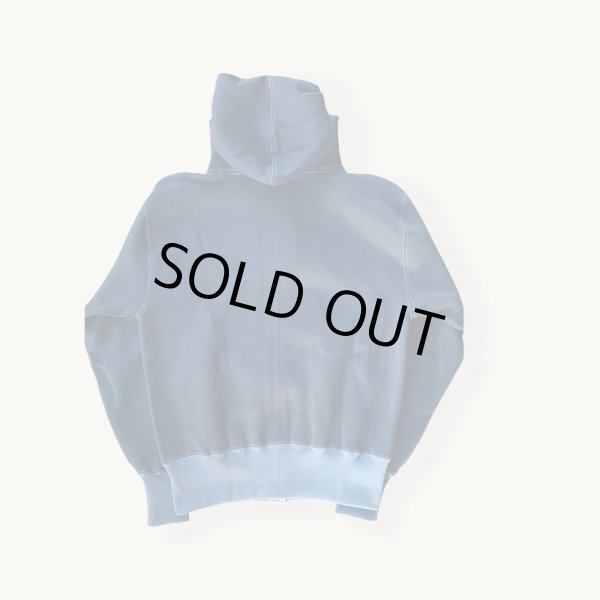 画像2: CUSHMAN(クッシュマン)TWO TONE ZIP SWEAT PARKA  ブラック/ダークグレー (2)