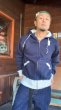 画像6: CUSHMAN(クッシュマン）TWO TONE ZIP SWEAT PARKA  ネイビー／ホワイト (6)