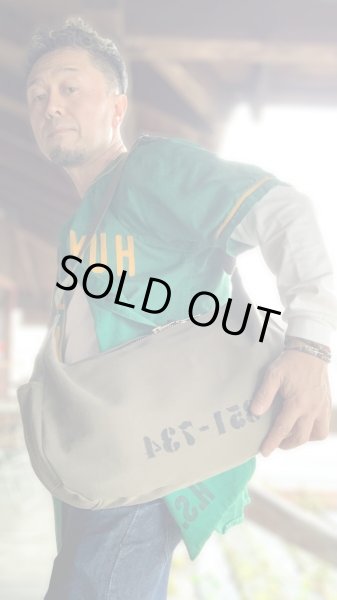 画像9: CUSHMAN クッシュマン CANVAS MESSENGER BAG キャンバスメッセンジャーバッグ OLIVE (9)