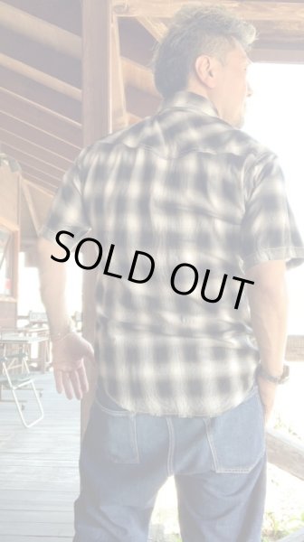 画像10: CUSHMAN クッシュマン C/R OMBRAY CHECK WESTERN SHIRTS    BLACK (10)