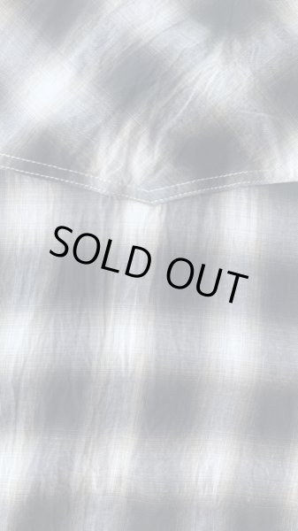 画像5: CUSHMAN クッシュマン C/R OMBRAY CHECK WESTERN SHIRTS    BLACK (5)