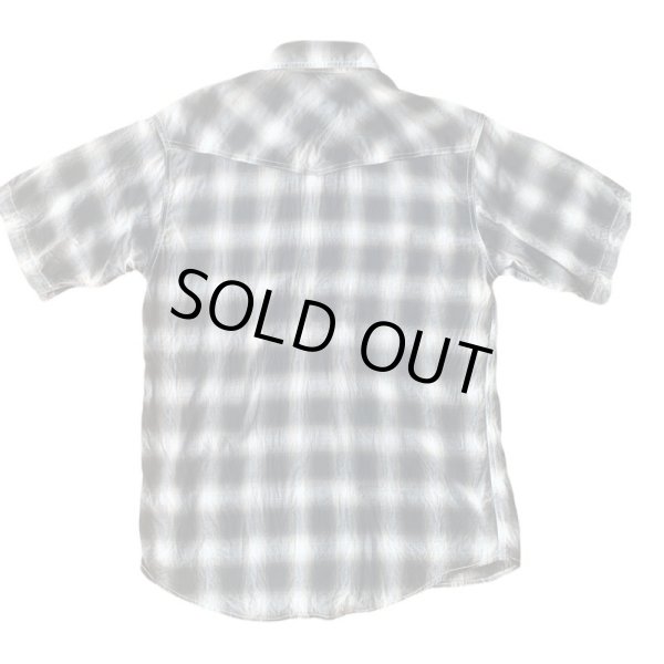 画像2: CUSHMAN クッシュマン C/R OMBRAY CHECK WESTERN SHIRTS    BLACK (2)