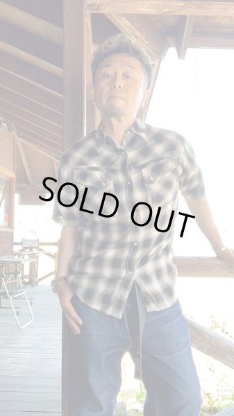 画像9: CUSHMAN クッシュマン C/R OMBRAY CHECK WESTERN SHIRTS    BLACK (9)