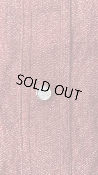 画像5: CUSHMAN  クッシュマン 撚杢シャンブレーウエスタンシャツ　　ミックスレッド (5)