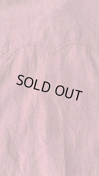 画像7: CUSHMAN  クッシュマン 撚杢シャンブレーウエスタンシャツ　　ミックスレッド (7)