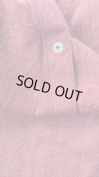 画像8: CUSHMAN  クッシュマン 撚杢シャンブレーウエスタンシャツ　　ミックスレッド (8)