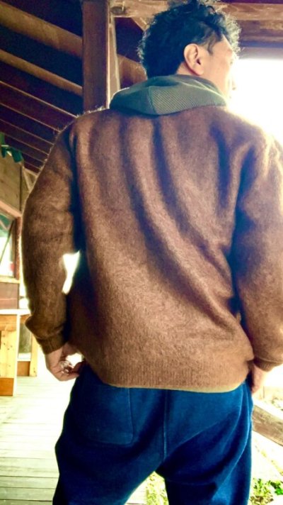 画像3: CUSHMANクッシュマン シャツ  MOHAIR CARDIGAN モヘアカーディガン BROWNブラウン