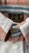 画像3: ＣＵＳＨＭＡＮ　クッシュマン　NEL CHECK WORK SHIRT　ネルワークシャツ　VANNILA/ORANGE (3)