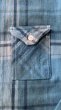 画像5: ＣＵＳＨＭＡＮ　クッシュマン　NEL CHECK WORK SHIRT　ネルワークシャツ　TURQUOISE/BLUE (5)