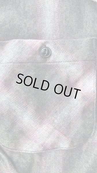 画像4: CUSHMAN  クッシュマン オンブレチェックオープンカラーシャツ レッド (4)