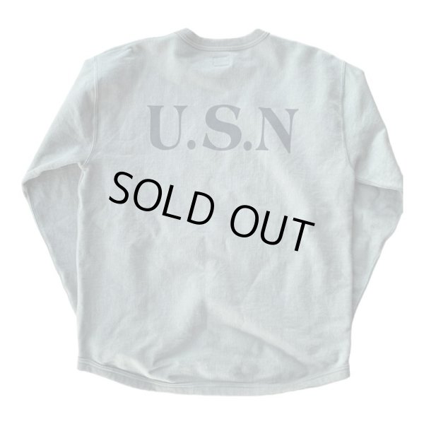 画像2: CUSHMAN(クッシュマン)U.S.N. PILE SWEAT TEE 502USN OLIVE (2)