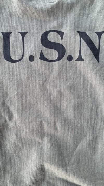 画像2: CUSHMAN(クッシュマン）U.S.N.　PILE SWEAT　TEE 502USN OLIVE